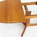 Vintage Glostrup Deense Ovalen Uitschuifbare Eettafel Tafel Massief Teak thumbnail 3