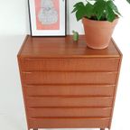 Vintage Teakhouten Deense Ladekast Chestdrawer Danish thumbnail 4