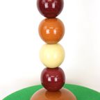 Geweldige Snookerbal Bureaulamp In Porselein In De Stijl Van François Chatain - 1980 thumbnail 4