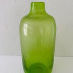 Vintage Glazen Vaas In Kleur Helder Groen thumbnail 6