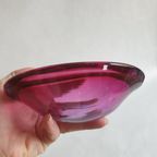 Vintage Murano Glas Asbak Roze Blauw thumbnail 6