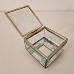 Vintage Glazen Doosje Sieraden Doosje thumbnail 5