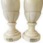 Vintage Set Italiaanse Albast Marmeren Lampen thumbnail 6