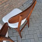 Set 2 Vintage Stoelen Nieuw Bekleed Teddy Deense Stoelen thumbnail 12