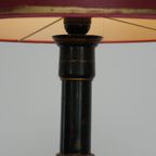 Prachtige Antieke Engelse Staande Lamp Uit Begin 1900 In Japanse Stijl Met Uniek Schilder Werk thumbnail 6
