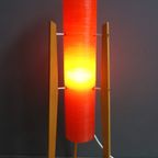 Novoplast Floorlamp Rocket Shape In Red 1960S thumbnail 7