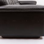 De Sede Ds 101 Black Leather Lounge Sofa, 1970’s thumbnail 10