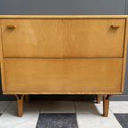 Blonde Wood Cabinet By Frantisek Mezulanik 1960s thumbnail 2