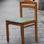 4 Musterring Massief Eikenhouten Stoelen, 1970 thumbnail 7