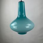 Light Blue Glass Pendant Light By Massimo Vignelli For Venini 1950 thumbnail 10