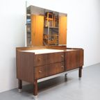 Vintage Kaptafel Palissander Drieluik Spiegel thumbnail 8
