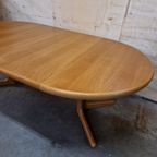 Xxl Vintage Deense Eettafel Uittrekbare Tafel Ronde Ovale thumbnail 5