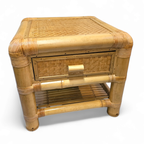 2 X Bamboo Night Stands / Side Tables / 1980s thumbnail 18