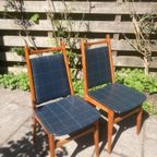 Twee Zeer Fraaie Vintage Eetkamer Stoelen thumbnail 7