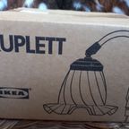 IKEA Jaren 80/90 Wandlamp Romantisch Glazen Kap Kuplett 5pst thumbnail 2