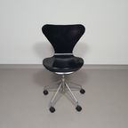 Vintage Draaistoel Model 3117 Van Arne Jacobsen Voor Fritz Hansen thumbnail 2