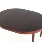 Palissander Ovalen Verlengbare Eettafel Tafel 'trespring' Vintage thumbnail 11