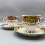 Set Retro Kop En Schotels Bloem 70's thumbnail 8