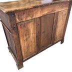 Vintage Bureau / Antieke Massief Bureau Met Lades thumbnail 11