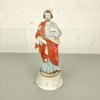 Antiek Biscuit Beeld St. Jozef thumbnail 4