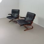 Vintage Kengu Lounge Chairs By Elsa & Nordahl Solheim For Rybo Rykken & Co thumbnail 4