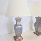 Set 2 Vintage Tafellamp Tin Messing ’60 Mid Century Japandi thumbnail 15