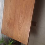 Vintage Fristho Salontafel Eiken Teak Chrome thumbnail 2