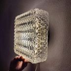 Vintage Guro Jaren '70 Plafondlamp Plafonnière Glas Vierkant thumbnail 17