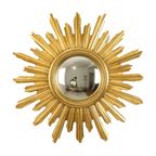 Gouden Sunburst Spiegel Butler Zonnespiegel Bol Glas Heksenspiegel 1970S thumbnail 2