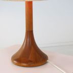 Vintage dyrlund Tafellamp Lamp Xl Hout Deens thumbnail 9