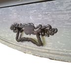 Frans Art Nouveau Houten Wandtafel Circa 1900 thumbnail 6