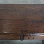 Antiek Engels Eikenhouten Dressoir/ Side Table Uit Eind 18e Eeuw Met Mooie Originele Details thumbnail 6