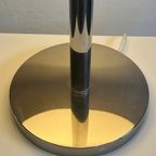 Elegant Table Lamp In Chrome And Silk, Germany 1960 thumbnail 7