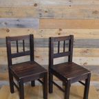 2 Kinderstoeltjes Van Hout Opknappertjes thumbnail 2