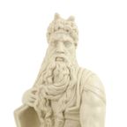 Moses Michelangelo Vintage Beeld Sculptuur Albast Resine 27Cm thumbnail 7