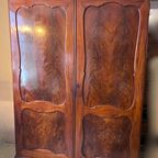 Uitneembare Mahonie Kast Met Verstelbare Planken En 2 Binnenlades, 160 Cm Breed thumbnail 2
