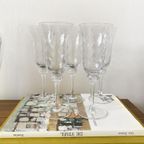 5X Champagne / Wijnglazen Kristal Swirl Optiek thumbnail 2