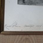 Kurt Peiser Ets Schipperskwartier Antwerpen S/a Vintage thumbnail 3