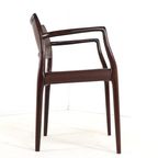 Set Van 2 +2 Stoelen Niels Otto Moller Model 65 + 80 Vintage Palissander thumbnail 6