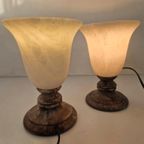 Paar Albast Lampen Van La Milagrosa thumbnail 9