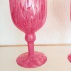 Nieuw: Barbie Roze Mondgeblazen Zomerbloemen Italy Murano Art Di Marco Kelk Vazen thumbnail 17