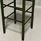 Jaren 70 Kruk Vintage Barkruk Groen Kookeilandkruk Bar Stool thumbnail 3