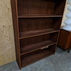 Grote Boekenkast Vintage Boekenkast Teakfineer Wandkast Kast thumbnail 11
