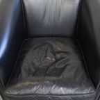 Prachtige Set Van 2 Zwarte Engelse Stijl Rundleren Clubfauteuils Met Een Tijdloos Design thumbnail 14