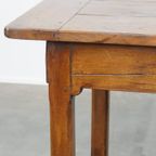 Zeer Mooie Antieke Franse Eettafel Van Vruchtenbomen Hout Met 3 Lades Uit Eind 18e Eeuw thumbnail 3