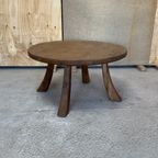 Grote Ronde Wabi Sabi Eiken Salon Tafel, Reliving thumbnail 6
