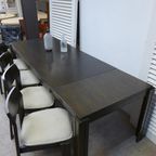 Prachtigeset Van 6 Brutalist Stoelen En Eettafel thumbnail 6