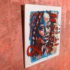 Original Signed Painting Made By Peter Klashorst, 2004 thumbnail 4