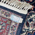 Handgeknoopt Perzisch Kashan Vloerkleed 195X290Cm - Vintage Wol Tapijt - Donkerblauw Rood - Relving thumbnail 11