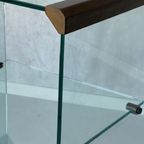 Gallotti & Radice Bijzettafel Vintage Design Side Table Glas thumbnail 3